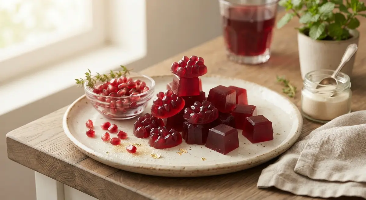 Pomegranate Agar Gummies